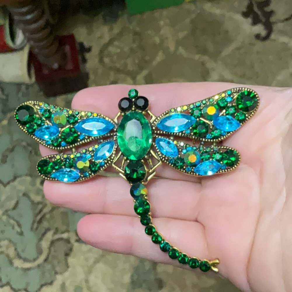 ****hold***Huge Dragonfly Brooch